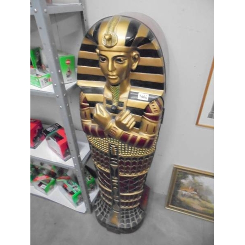 1466 - A decorative Egyptian revival DVD/CD cabinet in the form of a Pharoah.