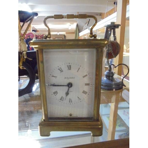 1250 - A brass carriage clock