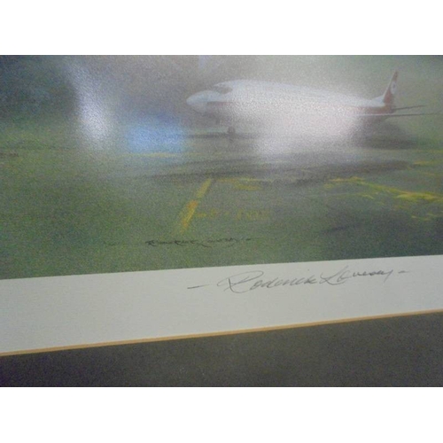 1536 - A large limited edition 106/300 print 'A Tribute to Women Aviators' by Roderick Lovesey.