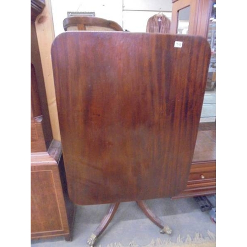 1559 - A Victorian mahogany tip-top tea table.