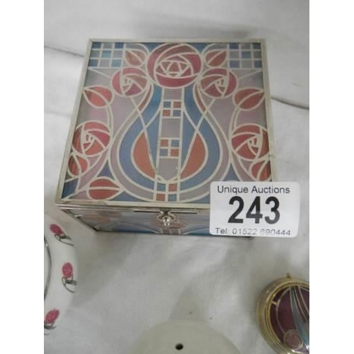 243 - A quantity of boxes, pomander etc.,