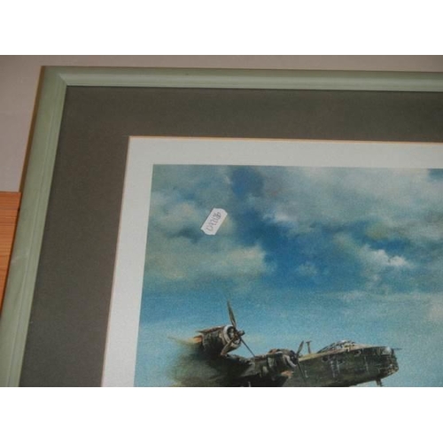 245 - A framed and glazed limited edition print entitled 'A Tribute to Women in Aviation', 106/300.