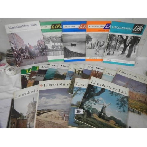 264 - A quantity of Lincolnshire Life magazines.