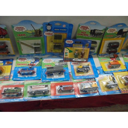 43 sealed Ertl diecast Thomas the Tank engine toys.,