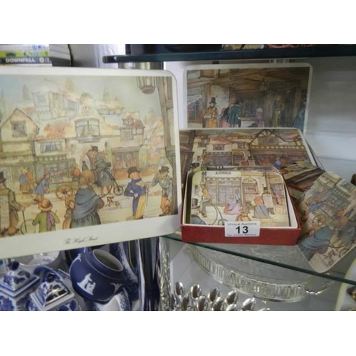 13 - Two boxed sets of vintage place mats