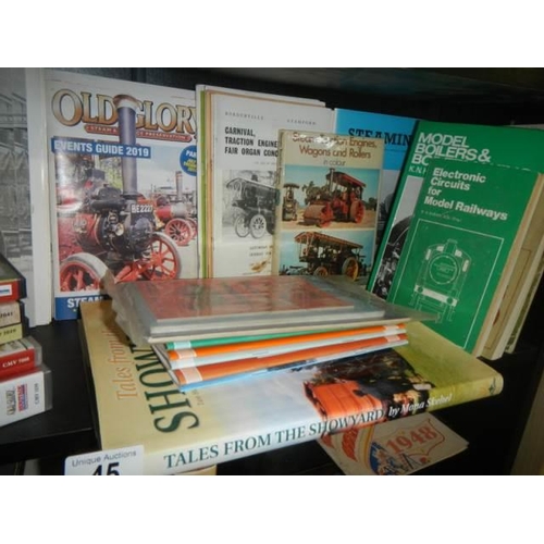 45 - A good lot of steam related books.