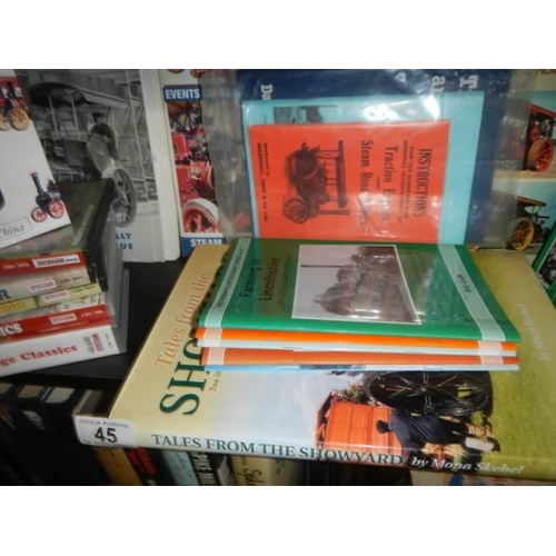 45 - A good lot of steam related books.
