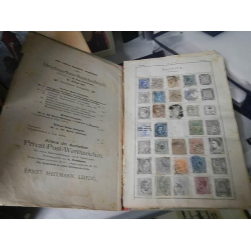 54 - A quantity of albums of assorted postage stamps.