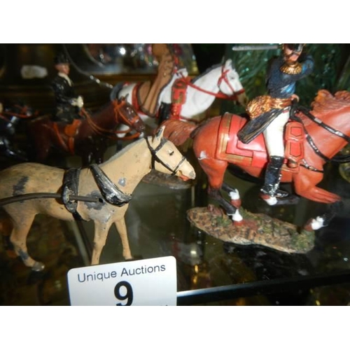 9 - A quantity of model soldiers on horseback.