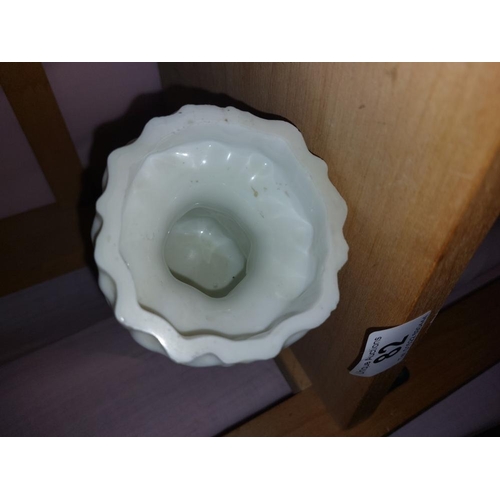 82 - A very rare Whitefriars white candleholder