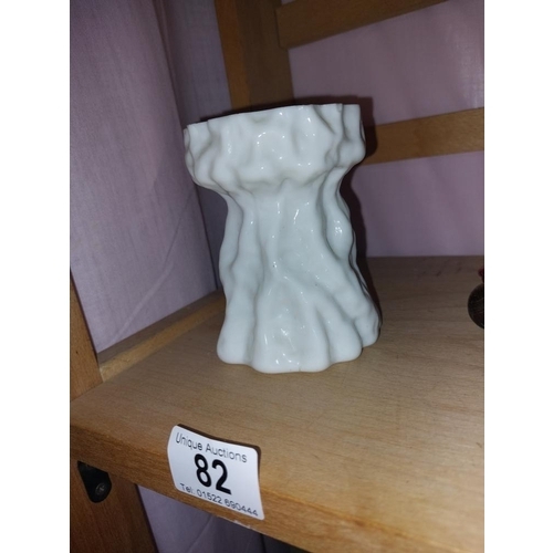 82 - A very rare Whitefriars white candleholder