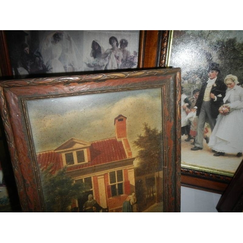 58 - A good lot of framed and glazed prints etc.,