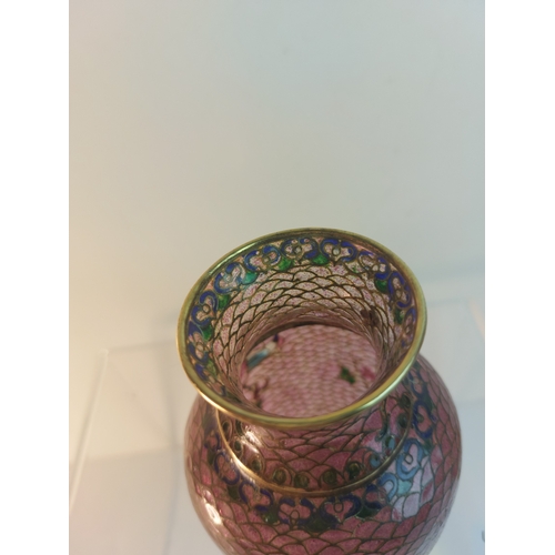 371 - A Cloisonne 1910 enamel vase