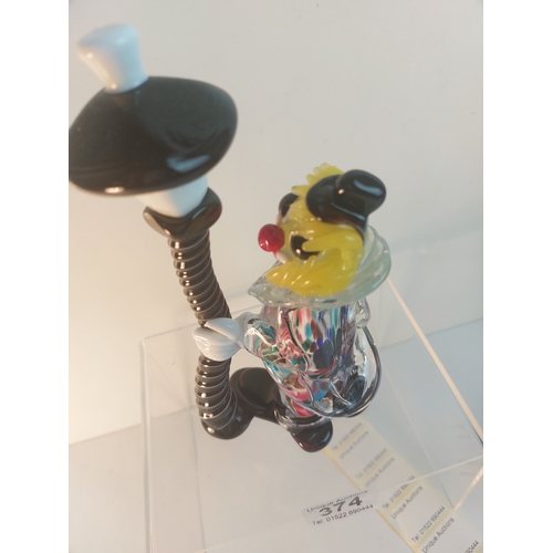374 - A Murano lamppost clown