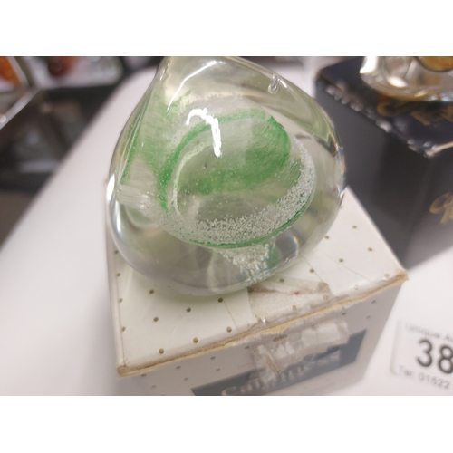 387 - 3 Caithness pebble paperweights