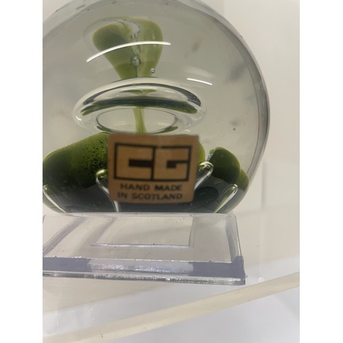 403 - 1 Boxed paperweight with Caithness certificate & 2 Early Chic