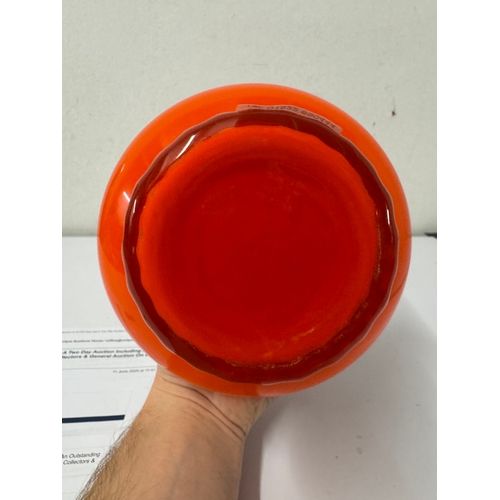 374A - A mid century Empoli glass vase