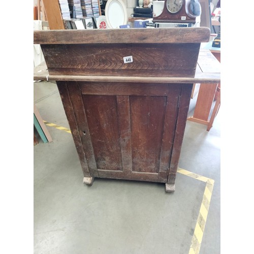 448 - A pine 19th century school / school master lecturn A/F