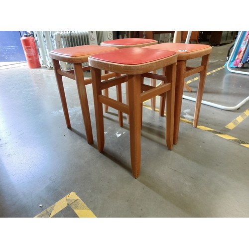 451 - 4 1950s Beach kitchen stools