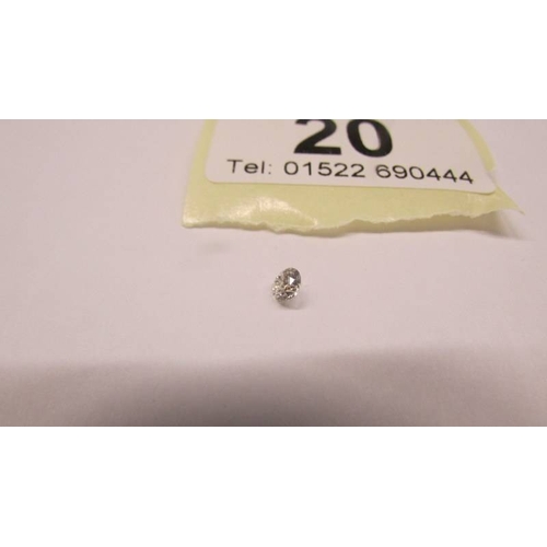 20 - A small diamond.