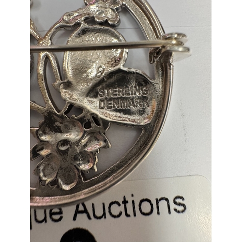 3 - A silver Danish inspired brooch (10.25 grams)