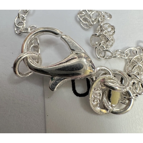 4 - A silver & enamel pendant necklace