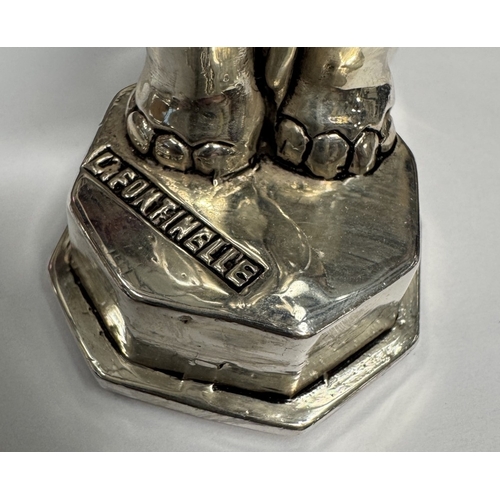 6 - A pair of substantial elephant condiments marked (800) Approximately 240 grams