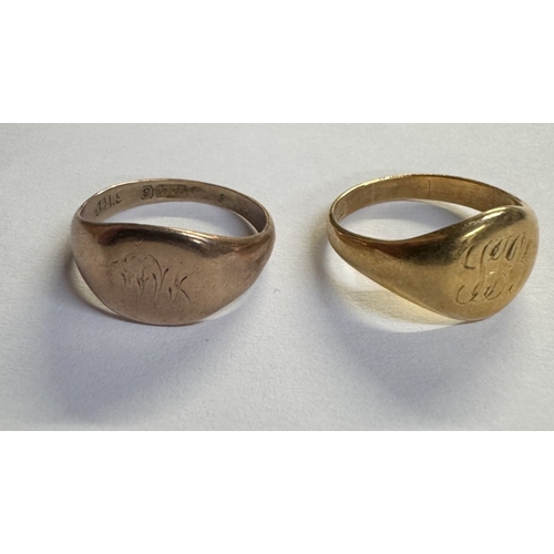 50 - A quantity of gold items including a locket, chain rings etc Approximately 12 grams