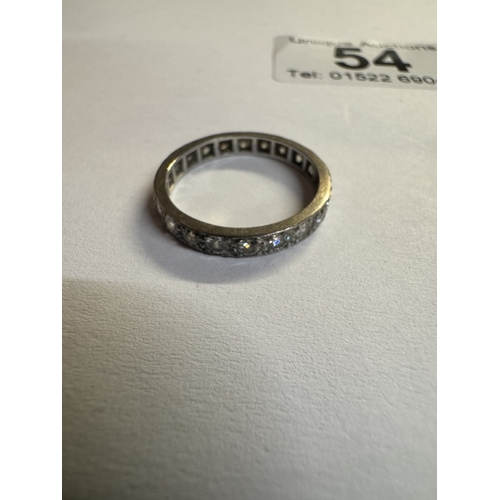 54 - A white gold & diamond ring