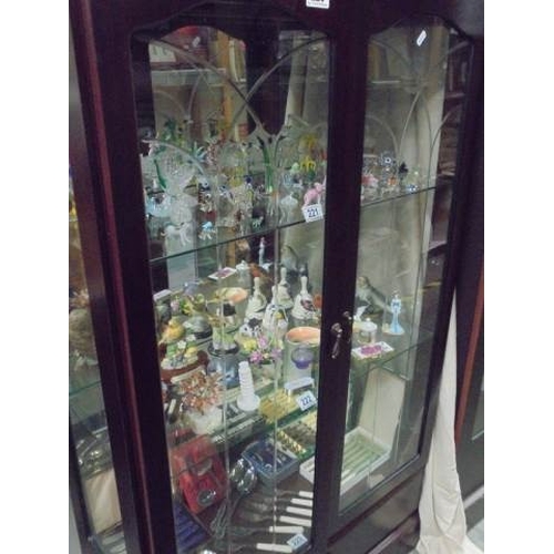 220 - A mahogany display cabinet.