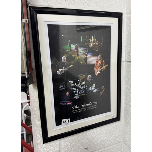 1211 - A Limited Edition picture The Shadows at the Birmingham Symphony Hall May 2004 Limited Edition 6/50 ... 