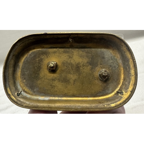 242 - A game themed pocket watch stand in the form of a deers head & antler