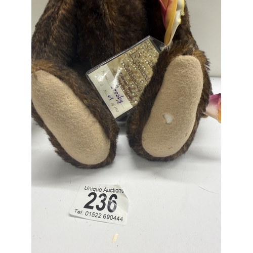 236 - A Cotswold Bear Limited Edition no 61 of 100 named Crosby