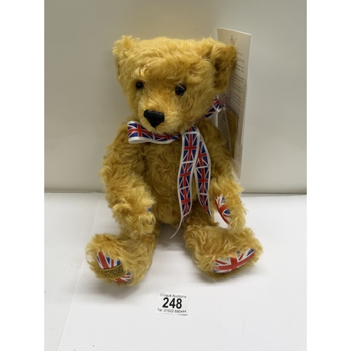 248 - A Merrythought Cooper The Minis 50th Anniversary Collectors Bear Limited Edition no 8 of 495