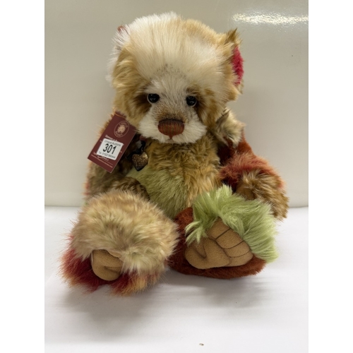 301 - A Charlie Bear Toffee Apple Limited Edition 1521 / 4000