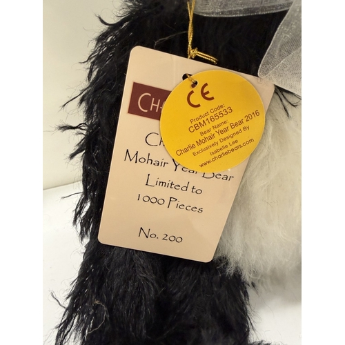328 - A Charlie Bear (Charlie mohair Year Bear 2016) Limited Edition 200 / 1000