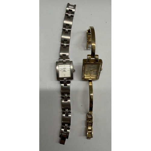 87 - 6 Ladies watches including Swatch Miss Pinstripe, pierre Cardin etc