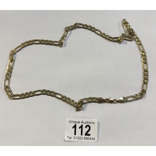 112 - An 18ct gold chain (24.9 grams)