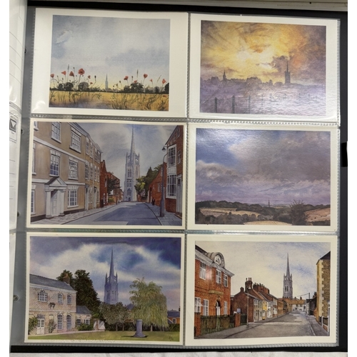 129 - An album of David Cuppleditch postcards