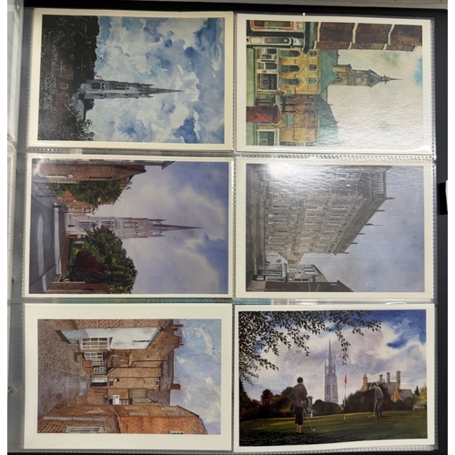 129 - An album of David Cuppleditch postcards