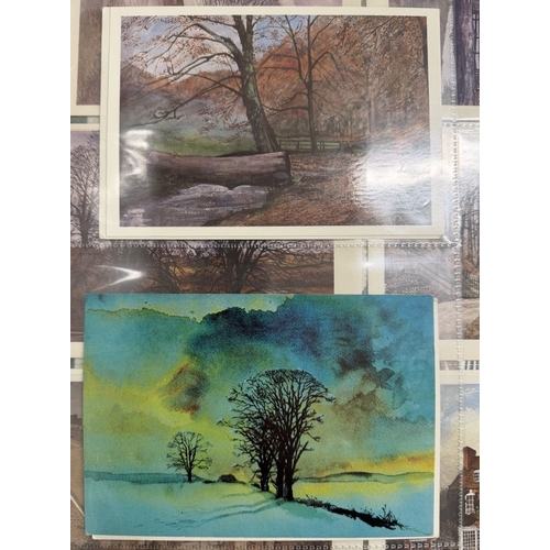 129 - An album of David Cuppleditch postcards