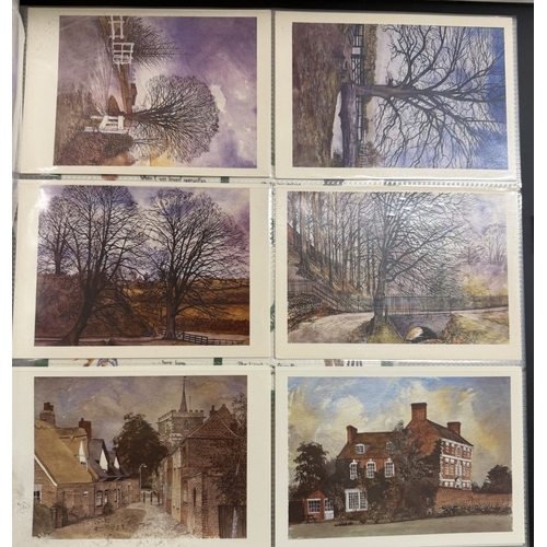 129 - An album of David Cuppleditch postcards
