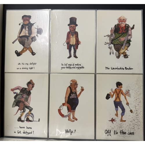 129 - An album of David Cuppleditch postcards