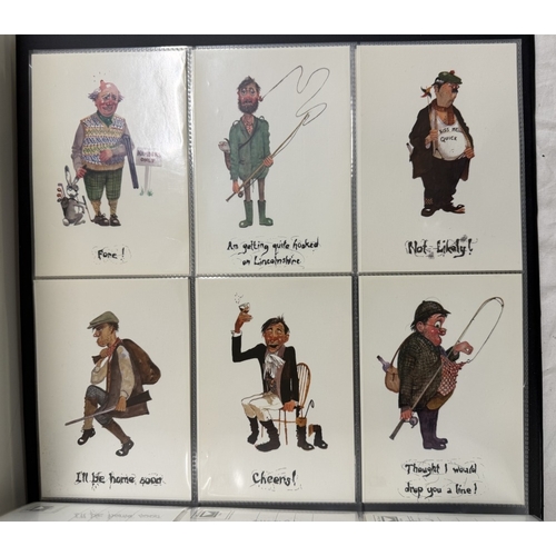 129 - An album of David Cuppleditch postcards