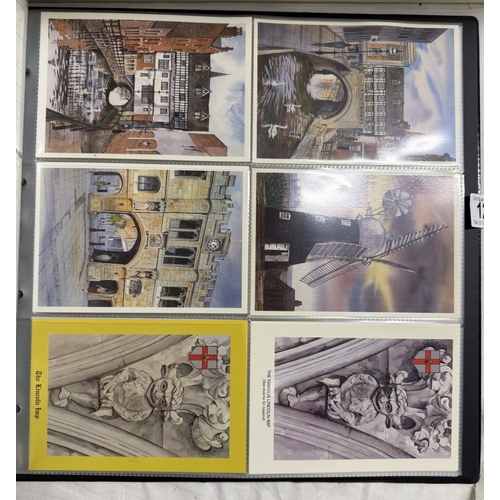 129 - An album of David Cuppleditch postcards