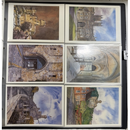 129 - An album of David Cuppleditch postcards