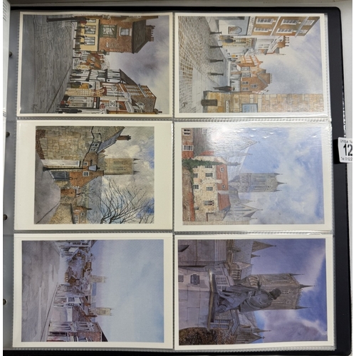 129 - An album of David Cuppleditch postcards