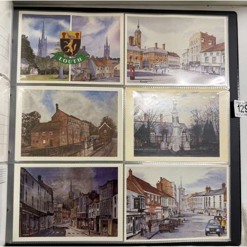 129 - An album of David Cuppleditch postcards