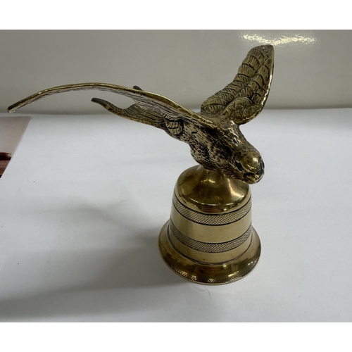 130 - A Swallow car mascot (Now on bell) & Original photos on car