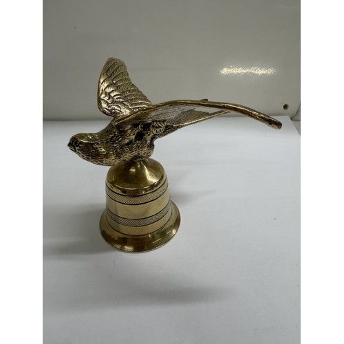 130 - A Swallow car mascot (Now on bell) & Original photos on car